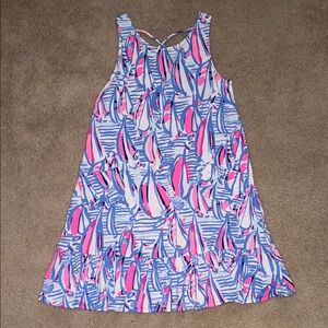 Lilly Pulitzer Pink and Blue Mini Dress